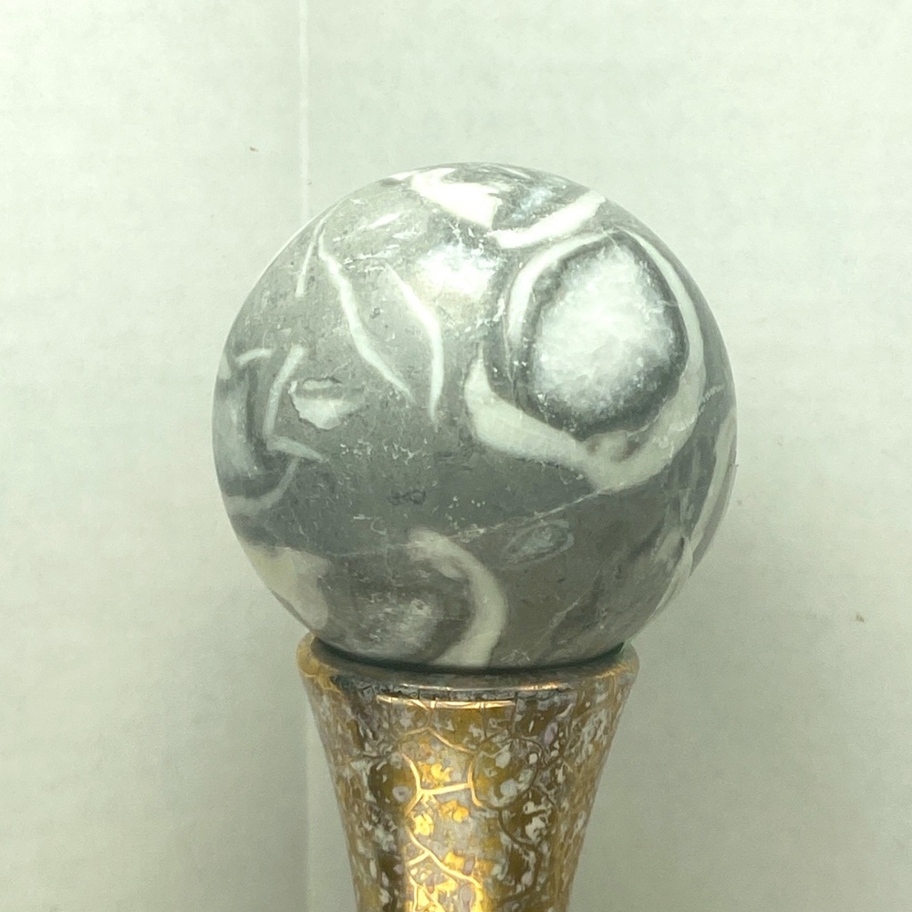 Thousand eye Jasper sphere crystal 368grams & 64.03 mm